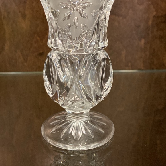 Vintage Crystal Vase, 4.5” tall - Picture 4 of 6